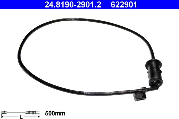 ATE 24.8190-2901.2 - Warning Contact, brake pad wear car-mod.net