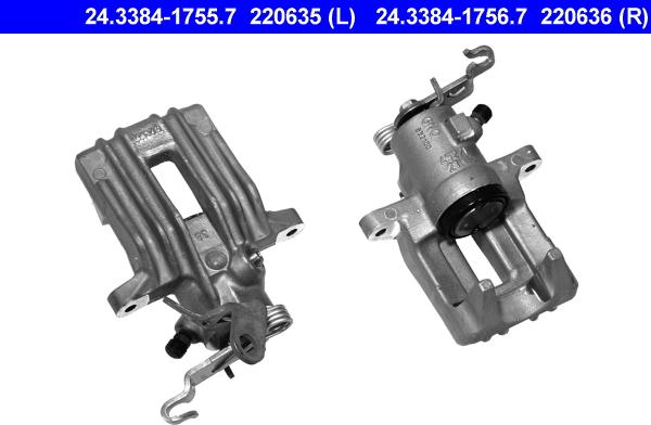 ATE 24.3384-1756.7 - Brake Caliper car-mod.net