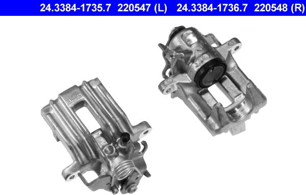 ATE 24.3384-1735.7 - Brake Caliper car-mod.net