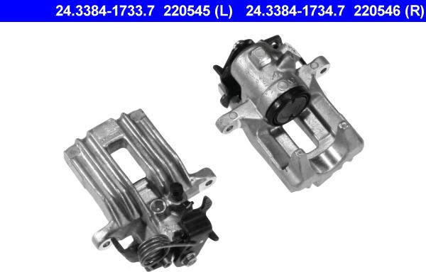 ATE 24.3384-1733.7 - Brake Caliper car-mod.net