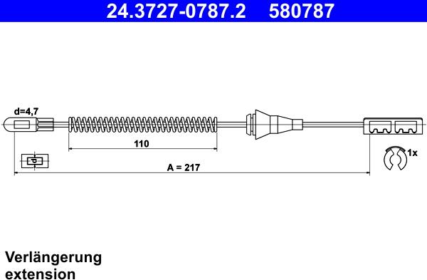 ATE 24.3727-0787.2 - Cable, parking brake car-mod.net