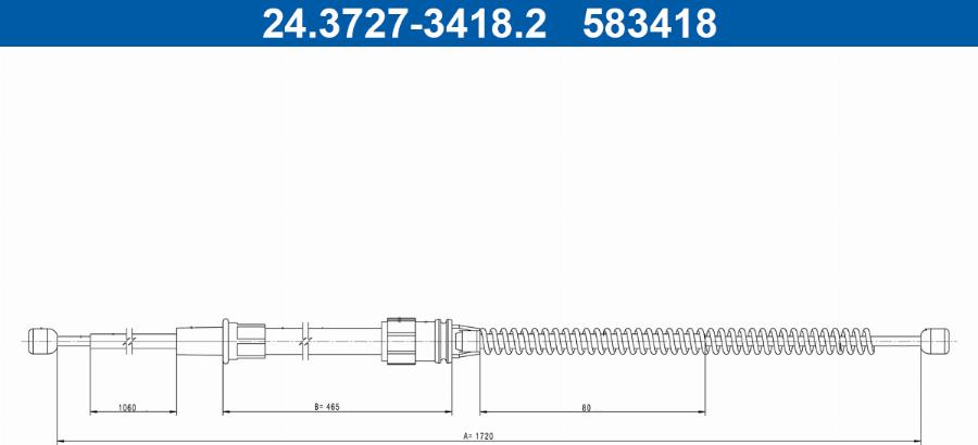 ATE 24.3727-3418.2 - Cable, parking brake car-mod.net