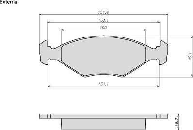 ATE-BR 8005 - Brake Pad Set, disc brake car-mod.net