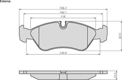 ATE-BR 8000 - Brake Pad Set, disc brake car-mod.net