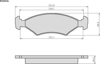 ATE-BR 8016 - Brake Pad Set, disc brake car-mod.net