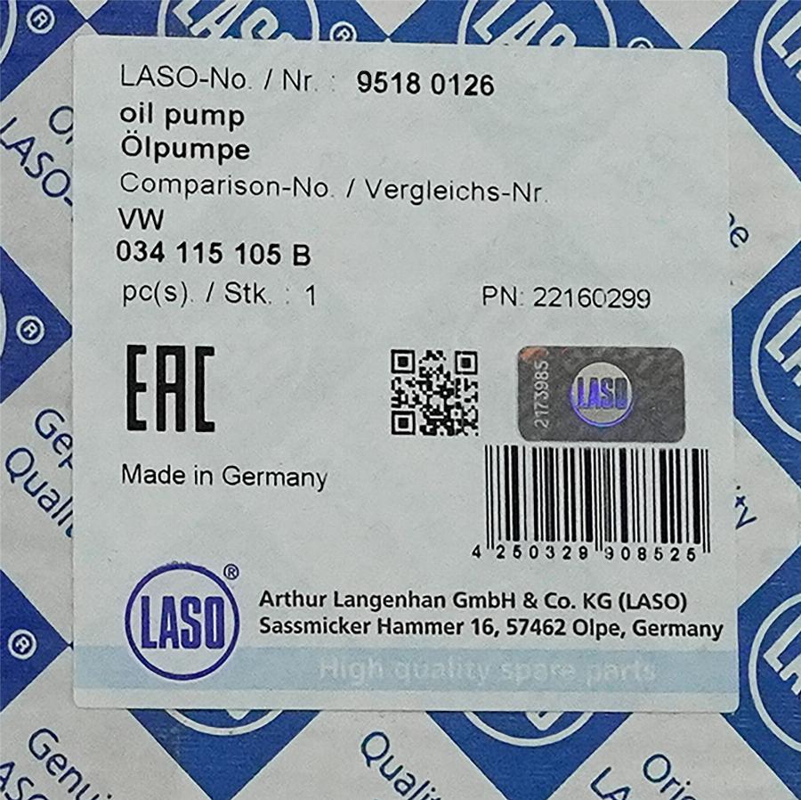 ATMMotoren 10002914 - Oil Pump car-mod.net