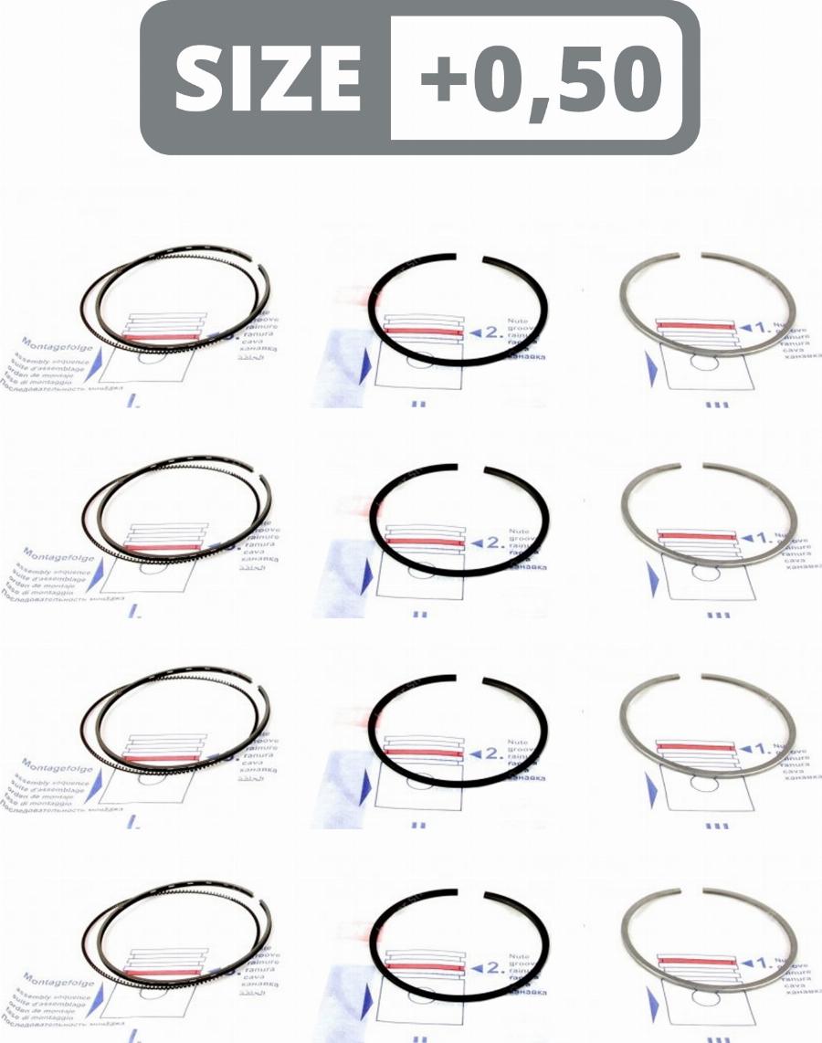 ATMMotoren 10030825 - Piston Ring car-mod.net