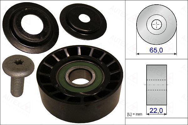 Autex 654900 - Pulley, v-ribbed belt car-mod.net