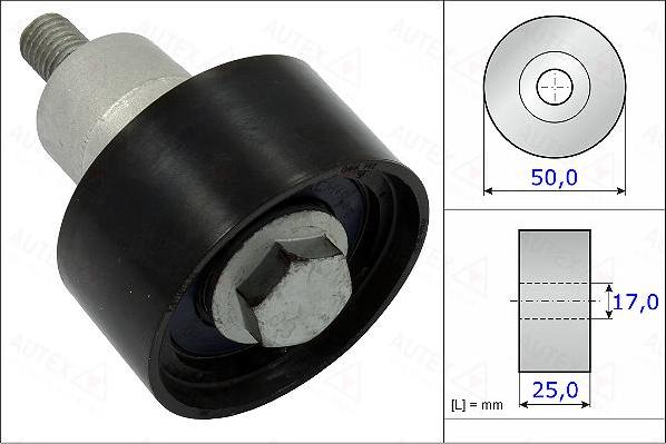 Autex 654921 - Deflection / Guide Pulley, timing belt car-mod.net