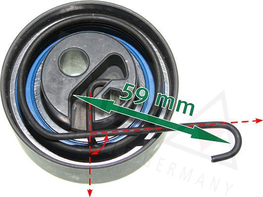 Autex 654530 - Tensioner Pulley, timing belt car-mod.net