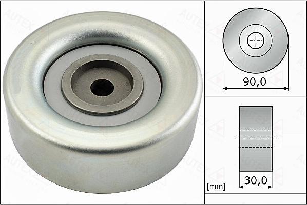 Autex 654857 - Pulley, v-ribbed belt car-mod.net