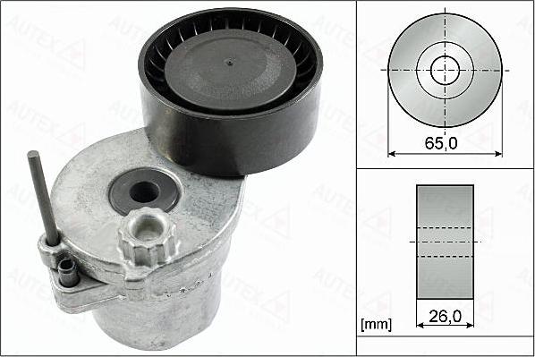 Autex 655158 - Belt Tensioner, v-ribbed belt car-mod.net
