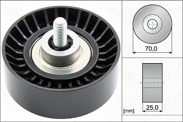 Autex 655113 - Pulley, v-ribbed belt car-mod.net