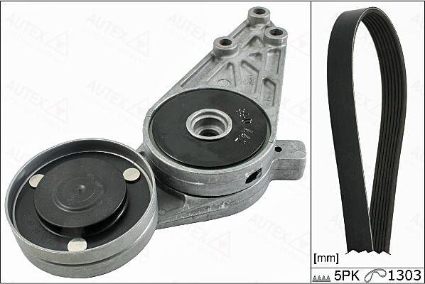 Autex 702900 - V-Ribbed Belt Set car-mod.net