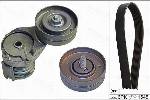 Autex 702911 - V-Ribbed Belt Set car-mod.net