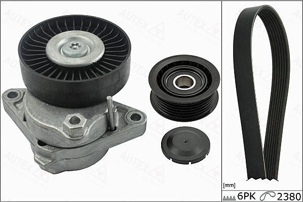 Autex 702857 - V-Ribbed Belt Set car-mod.net