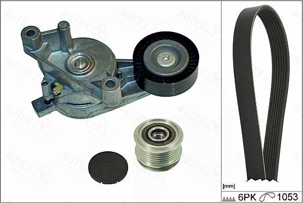 Autex 702807 - V-Ribbed Belt Set car-mod.net