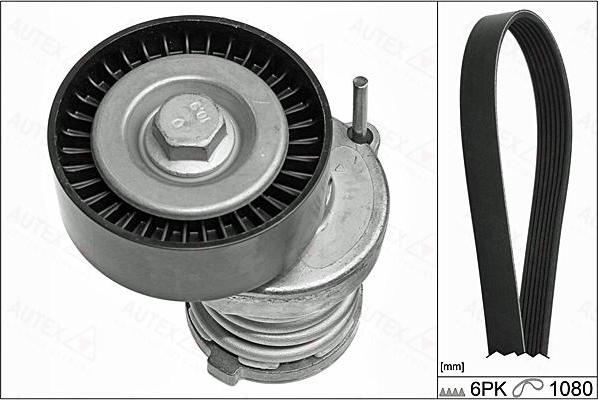 Autex 702883 - V-Ribbed Belt Set car-mod.net