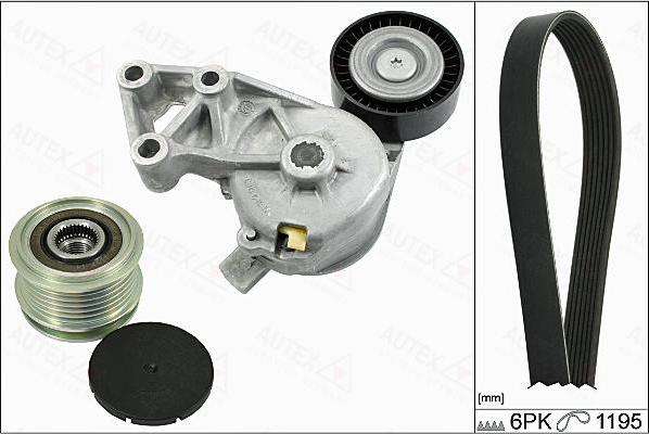 Autex 702787 - V-Ribbed Belt Set car-mod.net