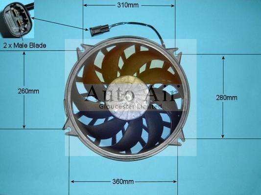 Auto Air Gloucester 05-1125 - Electric Motor, radiator fan car-mod.net