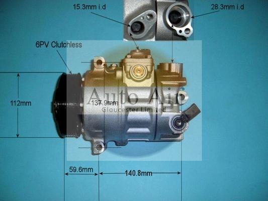 Auto Air Gloucester 14-9698P - Compressor, air conditioning car-mod.net