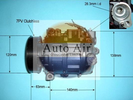 Auto Air Gloucester 14-9649R - Compressor, air conditioning car-mod.net