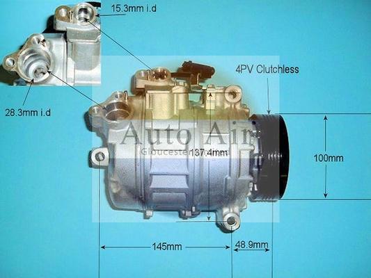 Auto Air Gloucester 14-9650P - Compressor, air conditioning car-mod.net