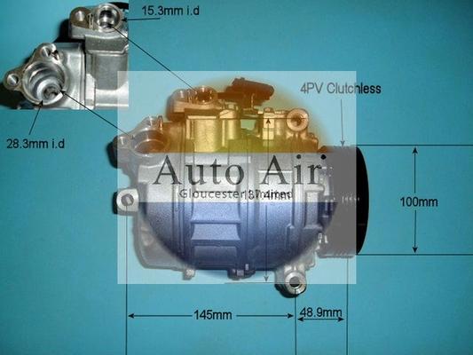 Auto Air Gloucester 14-9650 - Compressor, air conditioning car-mod.net
