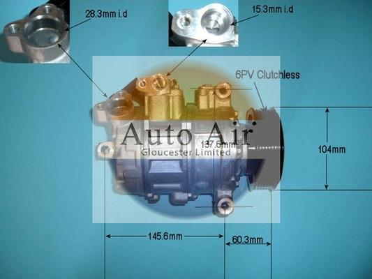 Auto Air Gloucester 14-9657 - Compressor, air conditioning car-mod.net