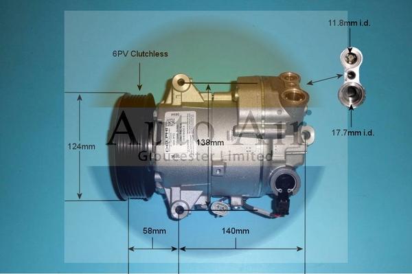 Auto Air Gloucester 14-9742 - Compressor, air conditioning car-mod.net