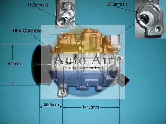 Auto Air Gloucester 14-9703 - Compressor, air conditioning car-mod.net
