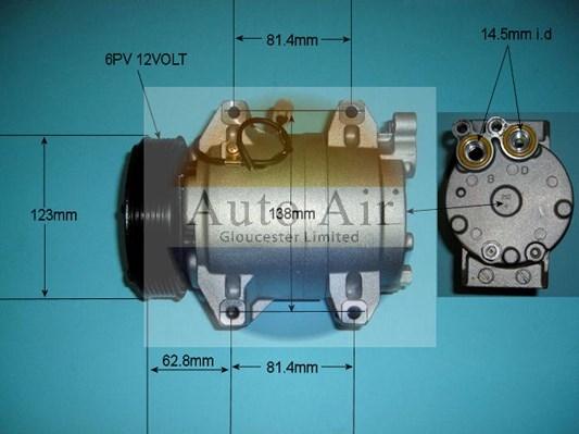 Auto Air Gloucester 14-9702P - Compressor, air conditioning car-mod.net