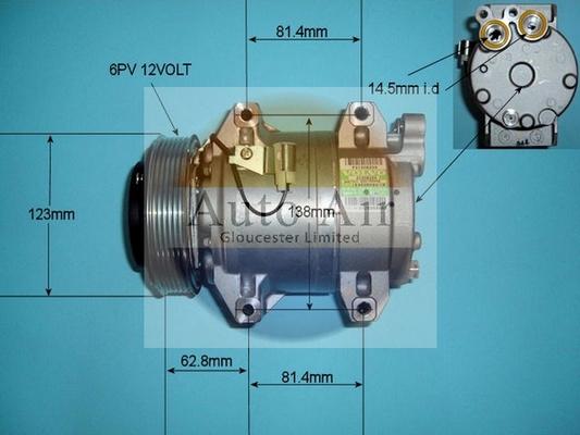 Auto Air Gloucester 14-9702 - Compressor, air conditioning car-mod.net