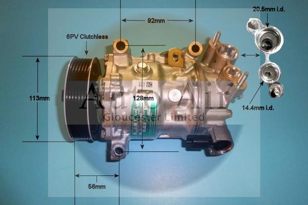 Auto Air Gloucester 14-9784 - Compressor, air conditioning car-mod.net