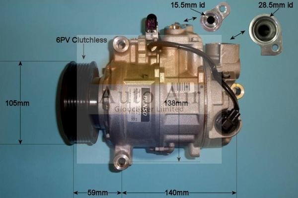 Auto Air Gloucester 14-9721 - Compressor, air conditioning car-mod.net