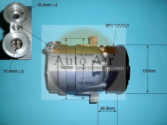 Auto Air Gloucester 14-4590 - Compressor, air conditioning car-mod.net
