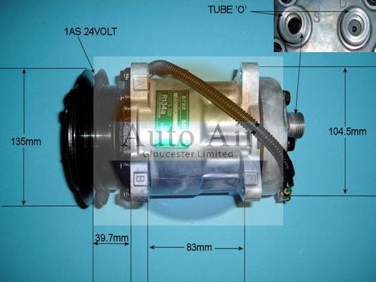 Auto Air Gloucester 14-5044 - Compressor, air conditioning car-mod.net