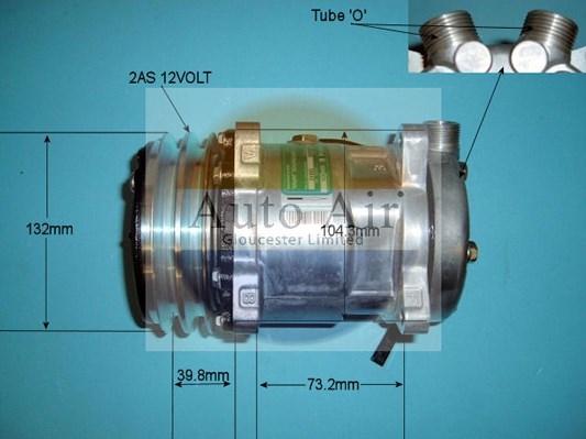 Auto Air Gloucester 14-6642 - Compressor, air conditioning car-mod.net