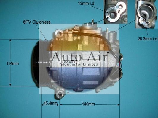 Auto Air Gloucester 14-6256P - Compressor, air conditioning car-mod.net