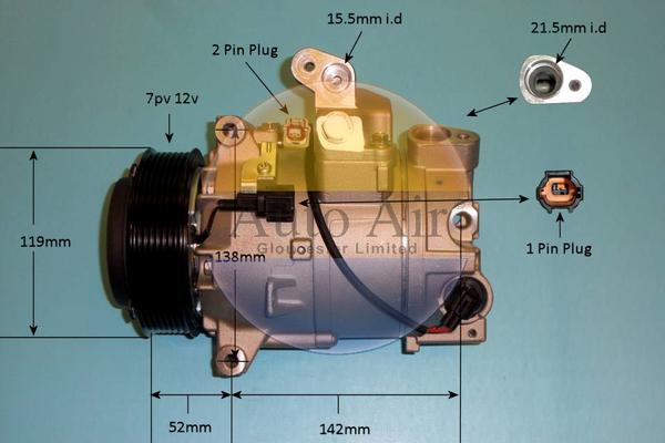 Auto Air Gloucester 14-6262p - Compressor, air conditioning car-mod.net