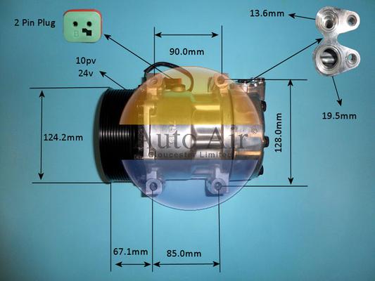Auto Air Gloucester 14-0058p - Compressor, air conditioning car-mod.net