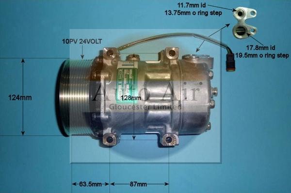 Auto Air Gloucester 14-0058 - Compressor, air conditioning car-mod.net