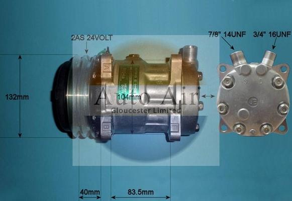 Auto Air Gloucester 14-0118 - Compressor, air conditioning car-mod.net