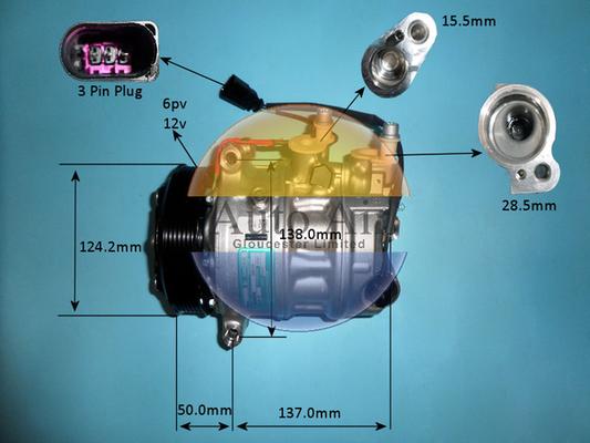 Auto Air Gloucester 14-0133 - Compressor, air conditioning car-mod.net