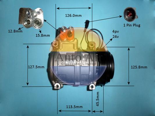 Auto Air Gloucester 14-0349 - Compressor, air conditioning car-mod.net