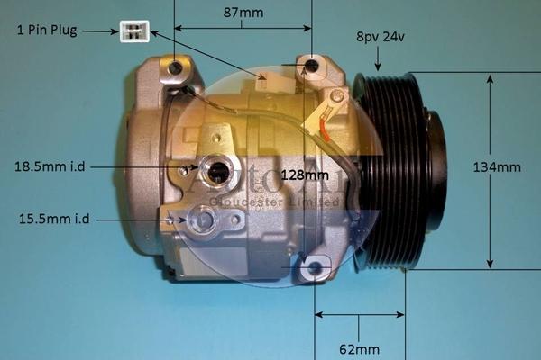 Auto Air Gloucester 14-0355 - Compressor, air conditioning car-mod.net