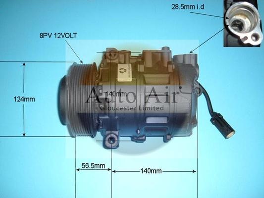 Auto Air Gloucester 14-0266R - Compressor, air conditioning car-mod.net
