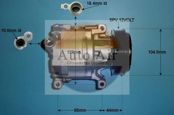 Auto Air Gloucester 14-0214 - Compressor, air conditioning car-mod.net