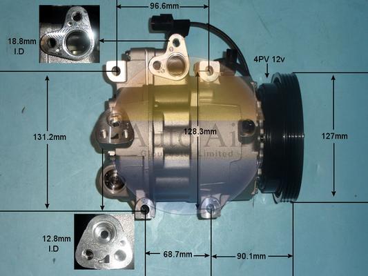 Auto Air Gloucester 14-1457P - Compressor, air conditioning car-mod.net