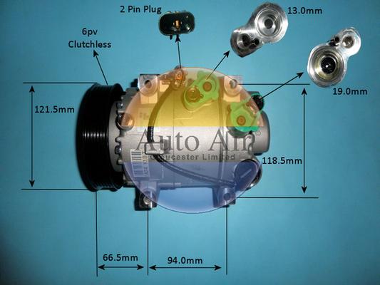 Auto Air Gloucester 14-1071 - Compressor, air conditioning car-mod.net